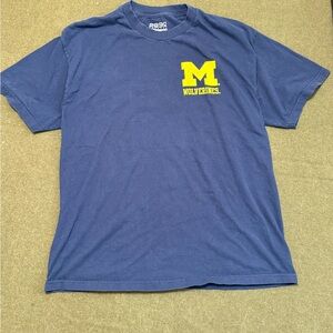 Michigan Wolverines Cowboys Classic 2012 Football Blue T-Shirt Men’s XL